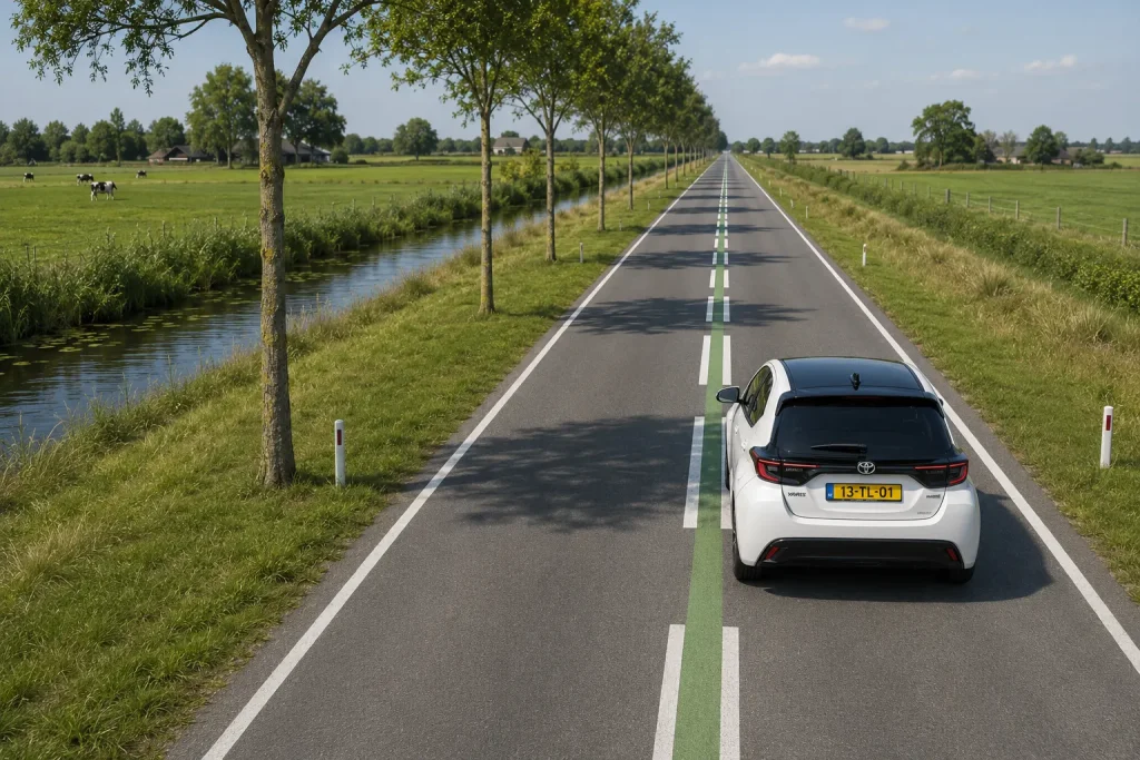 Delen van de weg